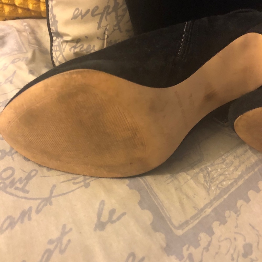 Women beautiful black sexy knee boots